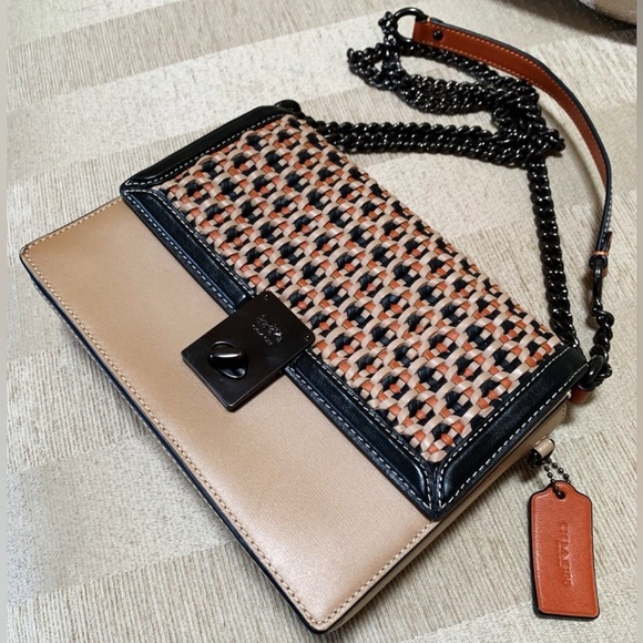 Coach Hutton Woven Leather - Picture 1 of 10
